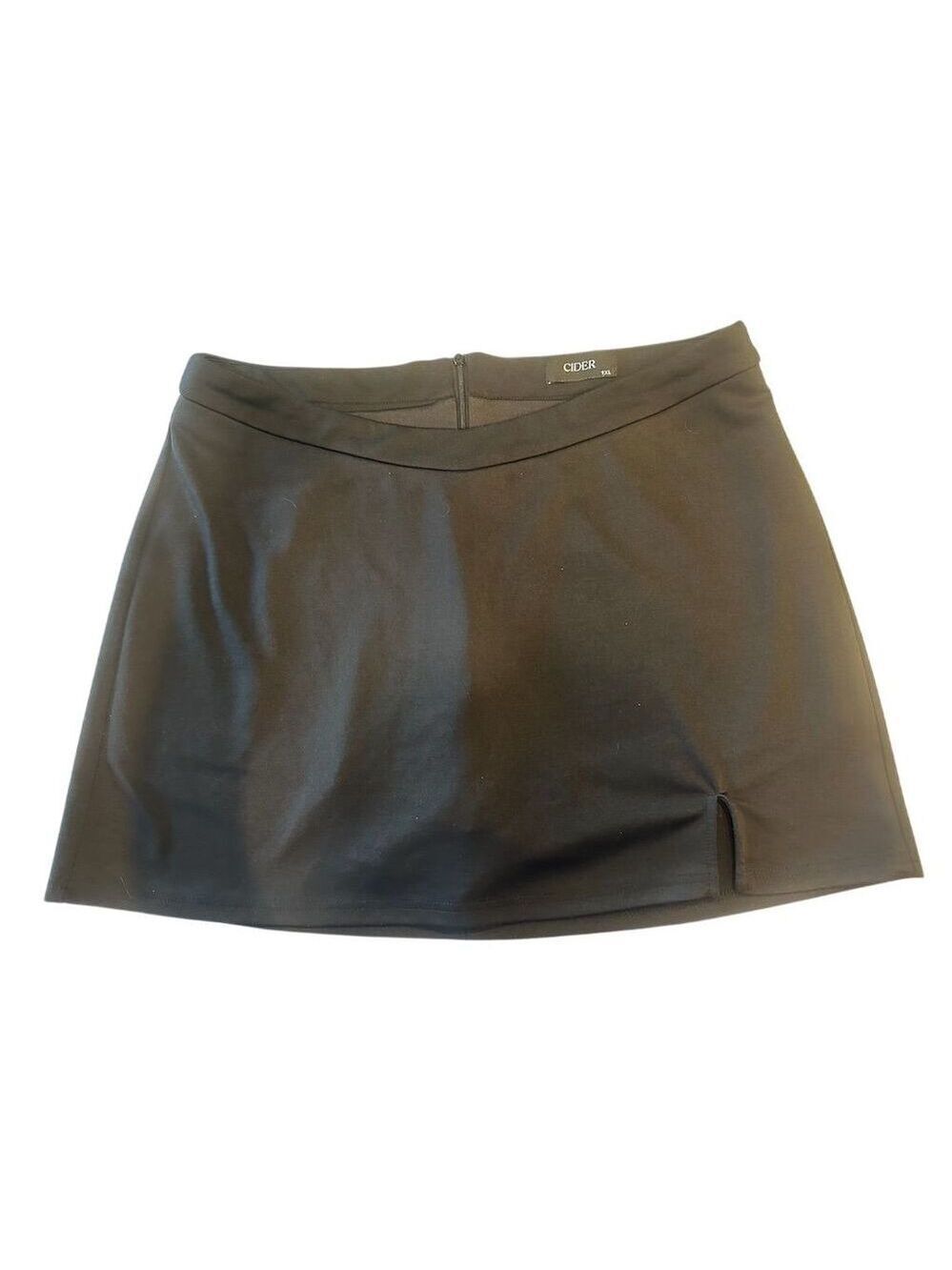 Cider Women's Black Wrap Skort 1XL Casual Front Slit